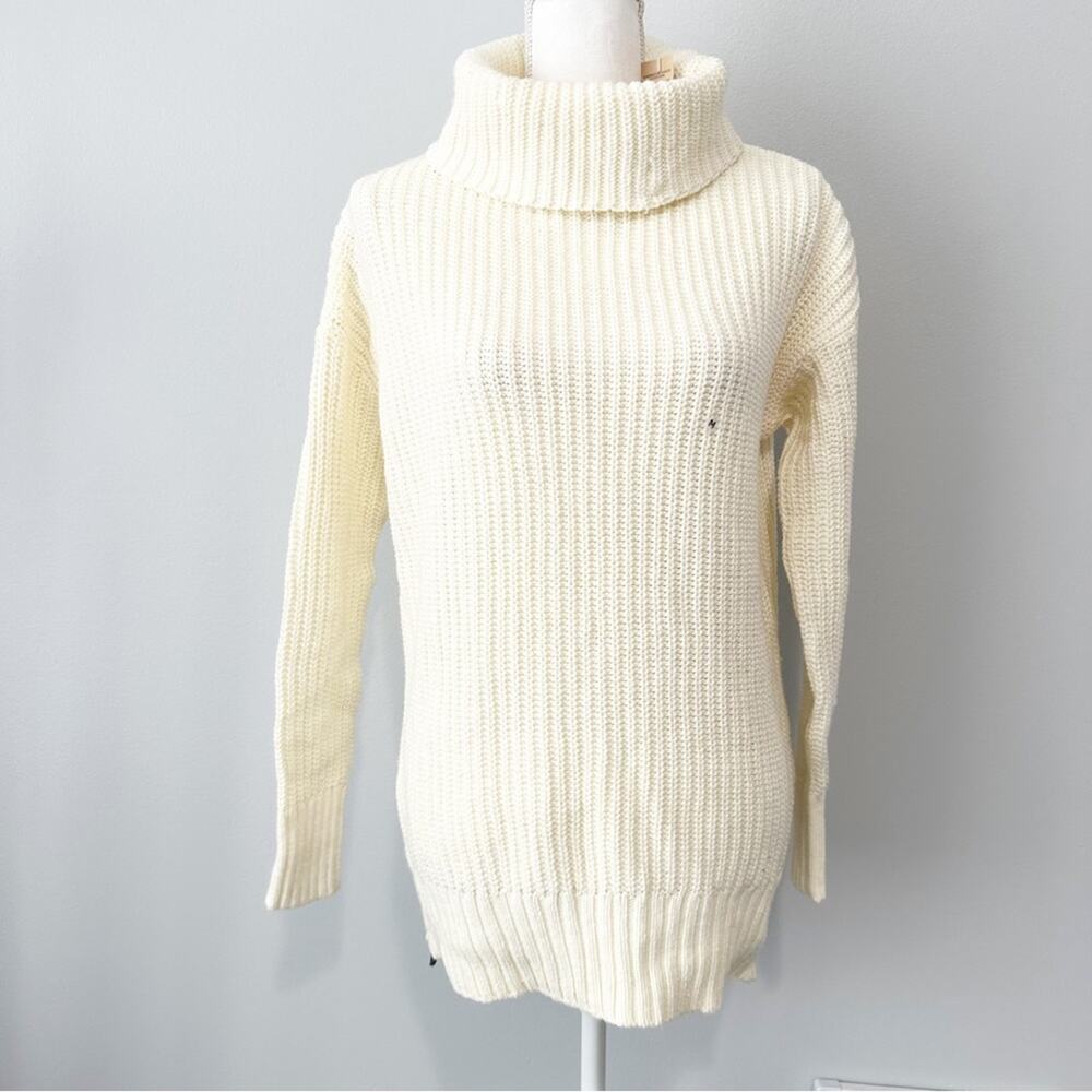 American Eagle Outfitters ivory cowl neck wool sweater size medium NWT AEO